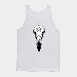 Raven skull. Pentagram Tank Top